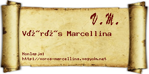 Vörös Marcellina névjegykártya